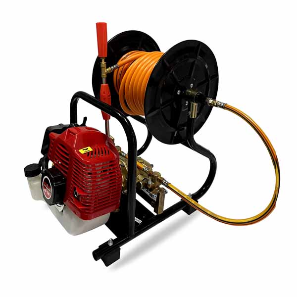 OGAWA SY580R PORTABLE POWER SPRAYER PUMP C/W 30M PRESSURE HOSE