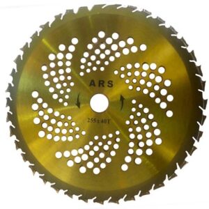 تیغه علف زن الماسه 40 دندانه طلایی حفاظ دار آرس مدل STRONG TIP